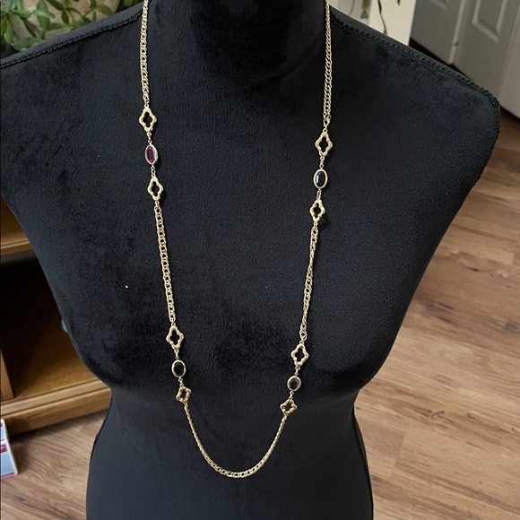 Vintage Avon 1980s Allegro stone chain necklace, EUC - Picture 1 of 3